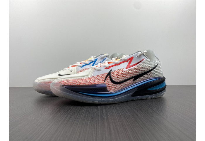 nike air zoom g.t. cut white black  blue cz0176-101