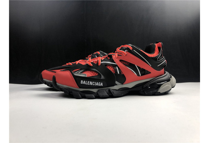 balenga track sneaker red and black