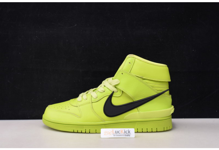 nike dunk high ambush flash lime cu7544-300