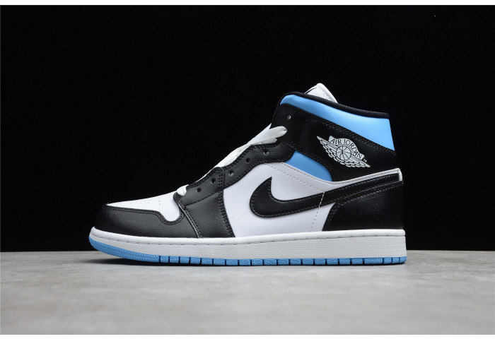 jordan 1 mid university black white (w) bq6472-102