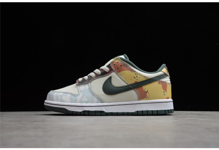 nike dunk low se multi-camo dh0957-100