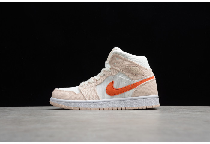 air jordan 1 mid corduroy womens  da8009-108