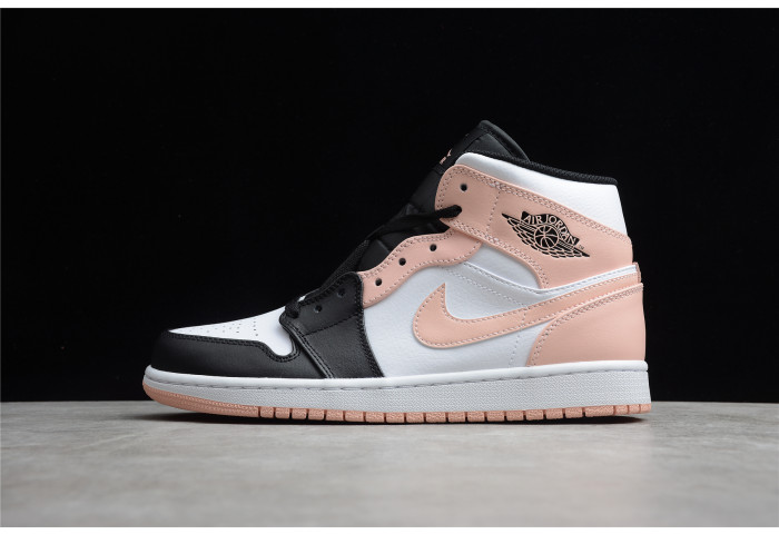 jordan 1 mid arctic orange black toe  554724-133