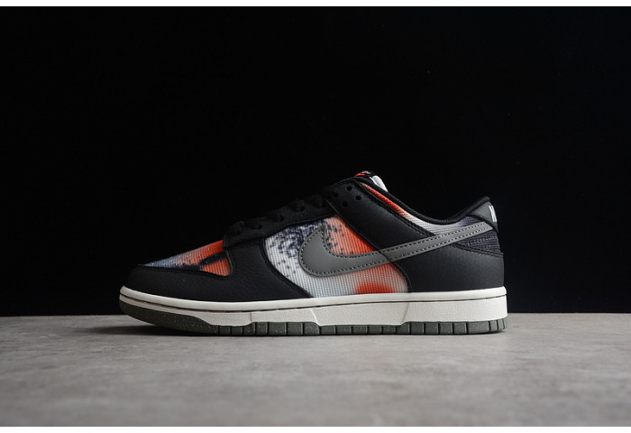 nike dunk low graffiti black red - dm0108-001
