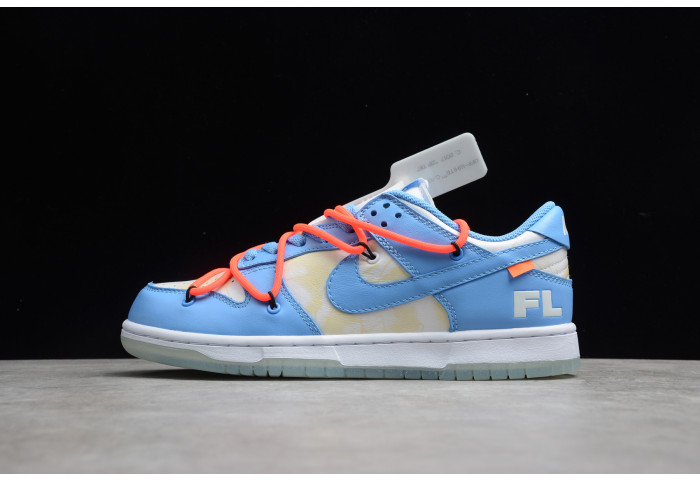 ow x futura x dunk low sb unc university blue summit white dd0856-403