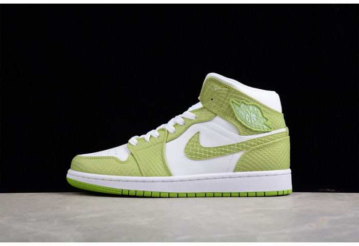 jordan 1 mid green python (w) - dv2959-113