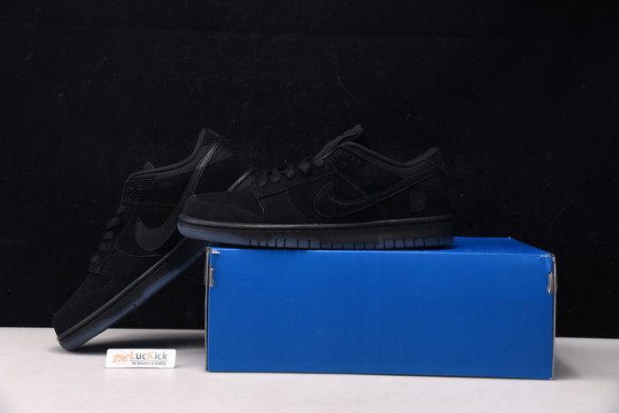 nike sb dunk low sp undefeated 5 on it black do9329-001