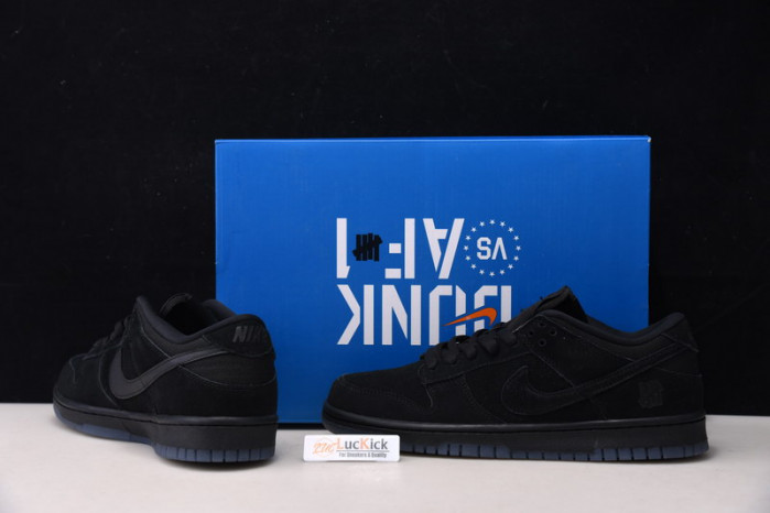 nike sb dunk low sp undefeated 5 on it black do9329-001