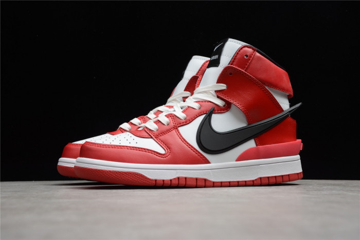 nike dunk high varsity red black white cu7544-102