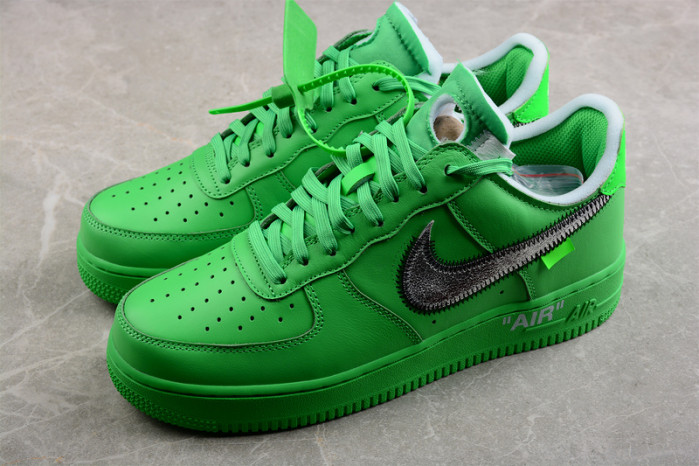 ow x nike air force 1 low green dx1419-300