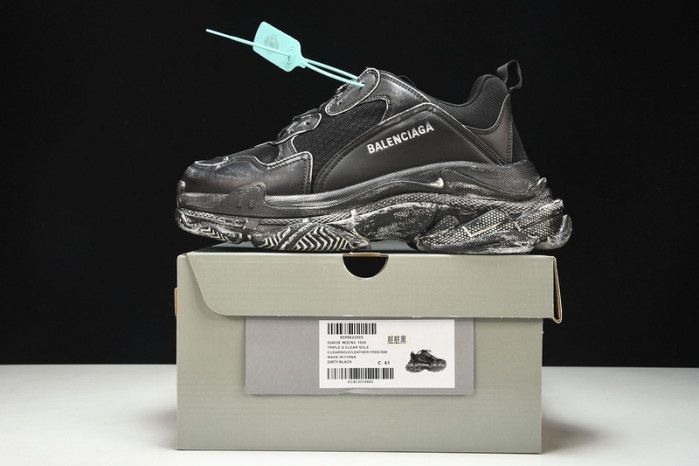 balenga triple s black clear sole    btsbcs-021