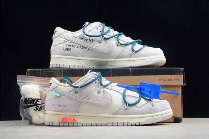 nike dunk low ow lot 16   dj0950-111