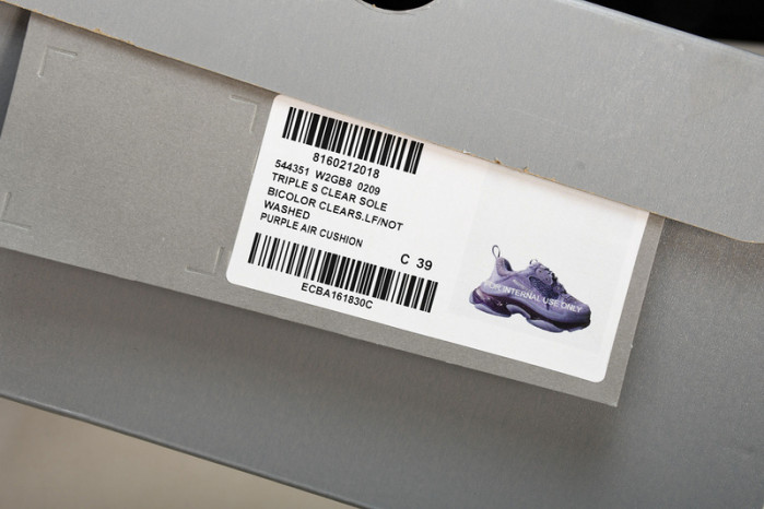 balenga triple s black clear sole    btsbcs-039