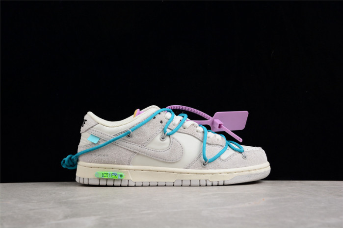 nike dunk low off-white lot 36- dj0950-107