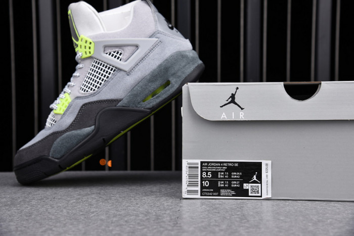 jordan 4 retro se 95 neon ct5342-007