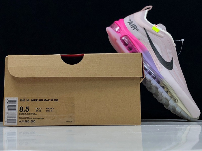 nike air max 97 ow elemental rose serena "queen" aj4585-600