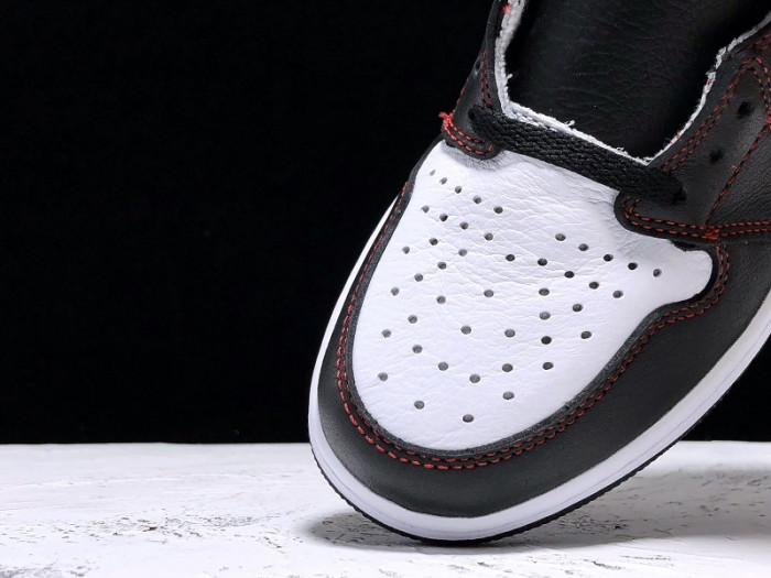 jordan 1 retro high defiant white black gym red cd6579-071