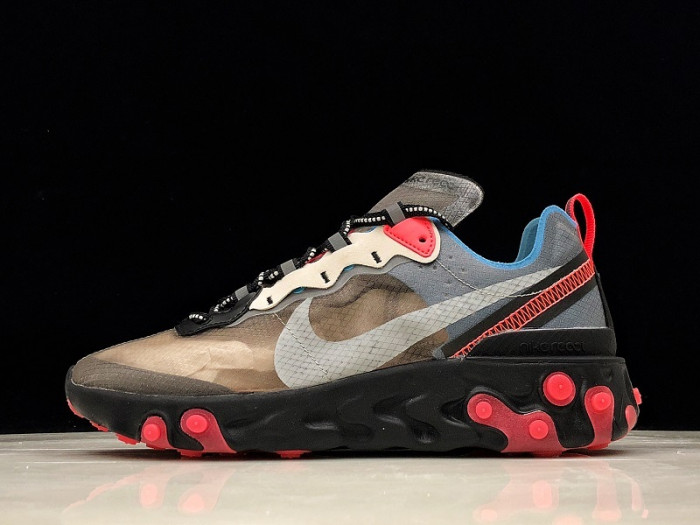 nike react element 87 blue chill solar red aq1090-006