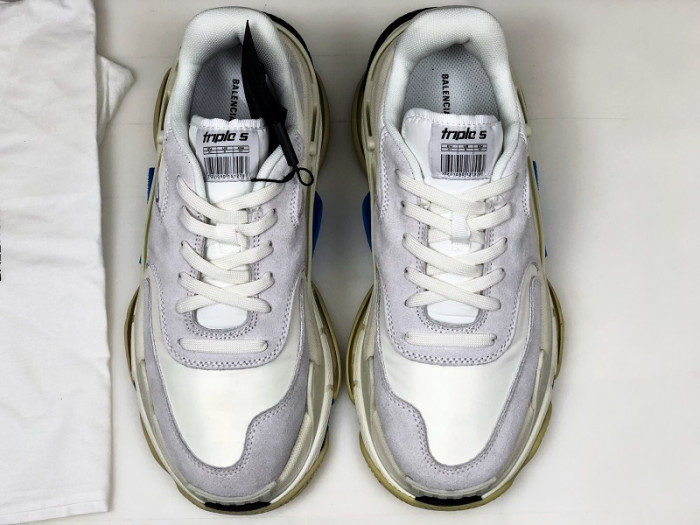 BALENGA TRIPLE S WHITE SUEDE (W) 500597 W0971 9000