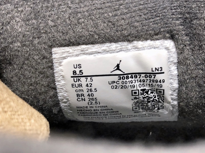 jordan 4 retro cool grey (2019) 308497-007