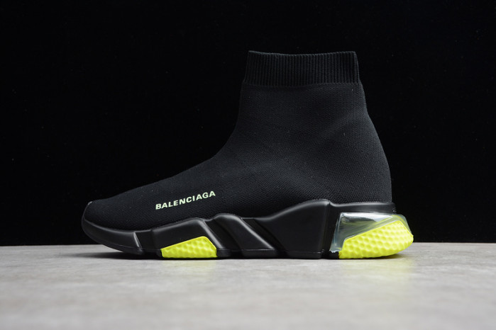 balenga sneaker speed high noir and vert 360-517319w07u01007