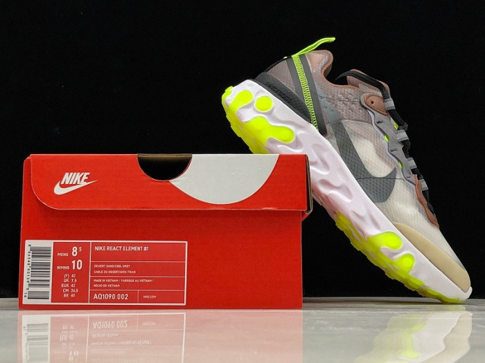 nike react element 87 desert sand aq1090 002