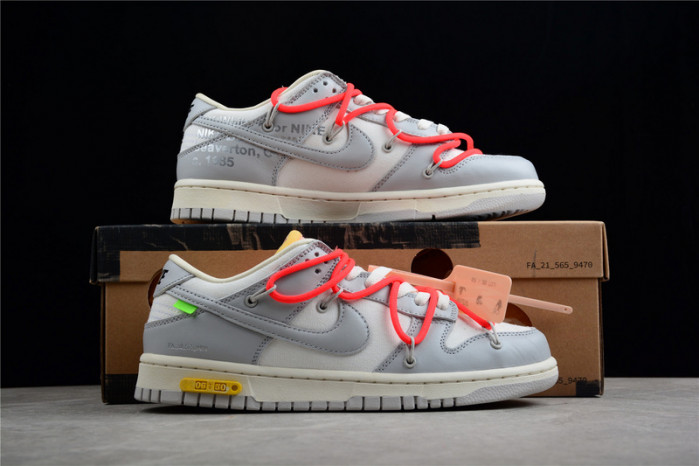 nike dunk low ow lot 6 - dm1602-110