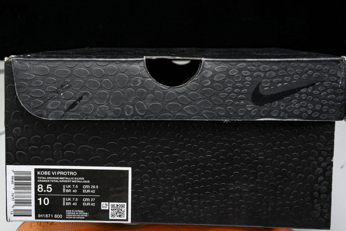 Nike Kobe 6 Protro “Total Orange” IH1871-800