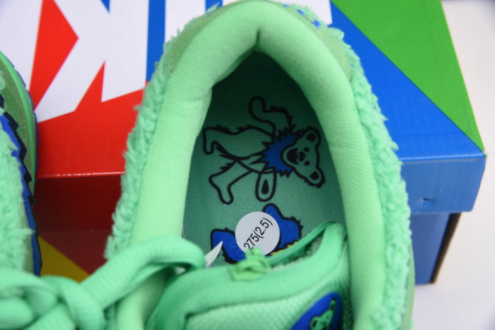 grateful dead x nike sb dunk low “green bear” cj5378-300