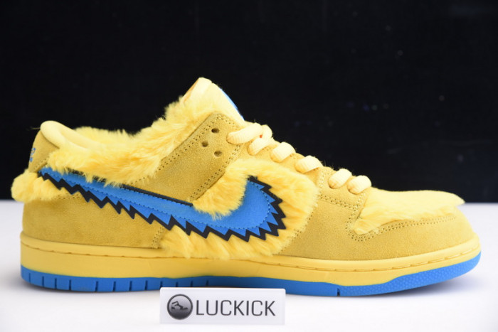 grateful dead x nike sb dunk low“ yellow bear” cj5378-700