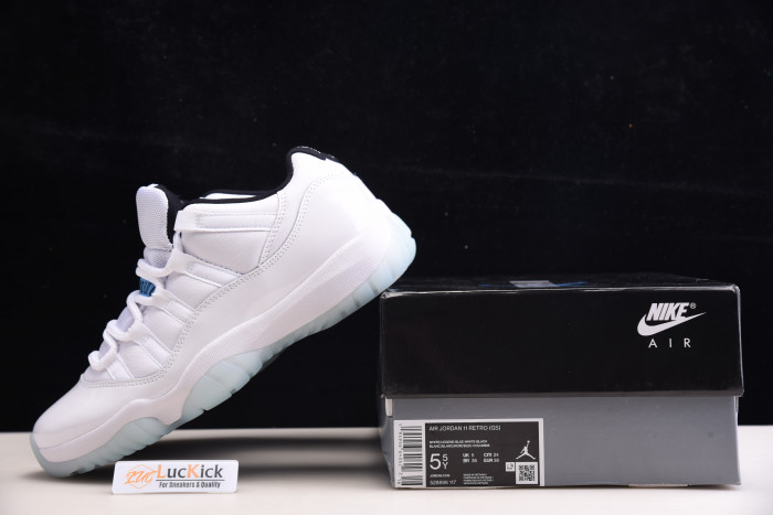 jordan 11 retro low legend blue (gs)  av2187-117