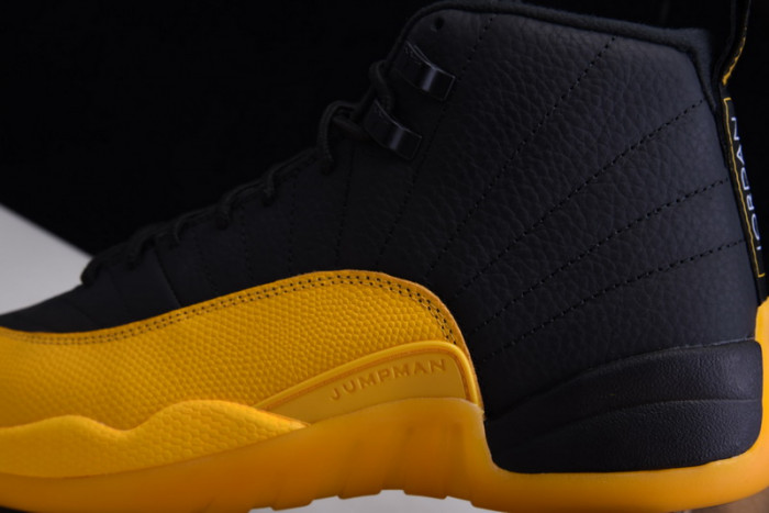 jordan 12 retro black university gold 130690-070