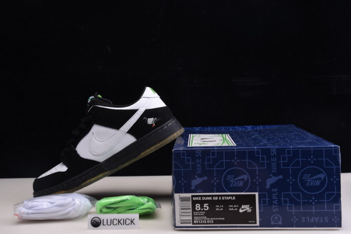 nike sb dunk low staple panda pigeon bv1310-013
