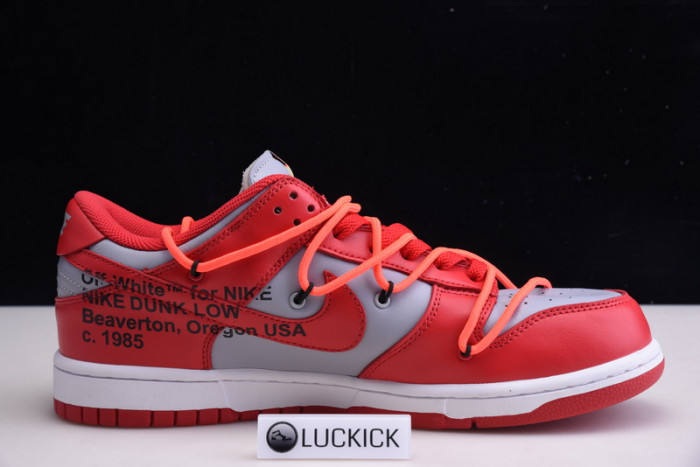 nike dunk low ow university red ct0856-600