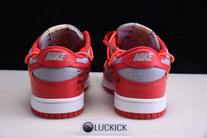 nike dunk low ow university red ct0856-600