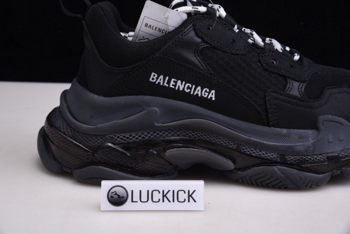 balenga triple s black clear sole 544351 w09o 11000