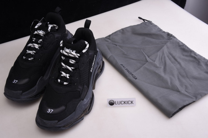 balenga triple s black clear sole 544351 w09o 11000