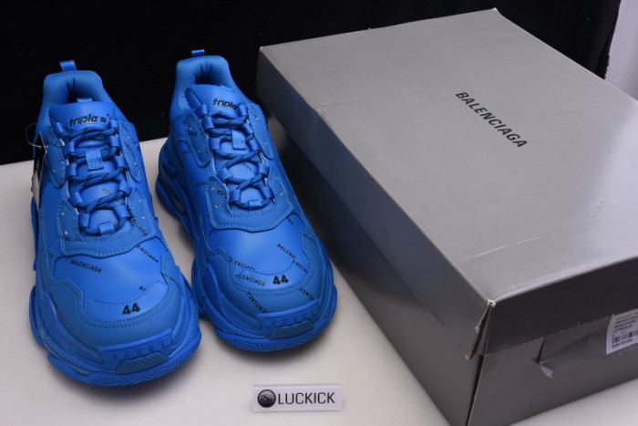 BALENGA TRIPLE-S SNEAKER BULE LETTERS 536737 W06E2 0848