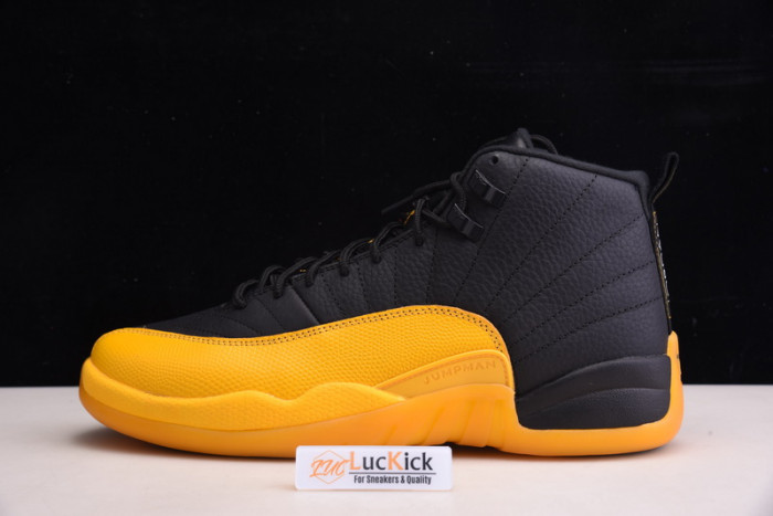 jordan 12 retro black university gold 130690-070