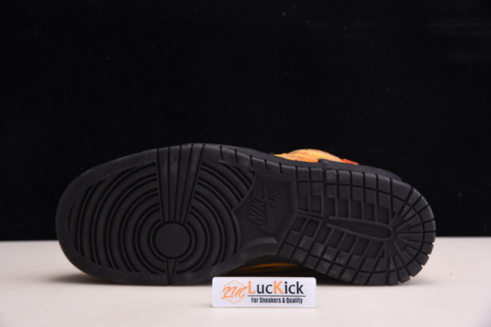 nike air rubber dunk ow university gold cu6015-700