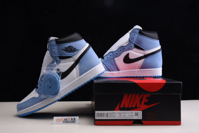 jordan 1 retro high white university blue black 555088-134