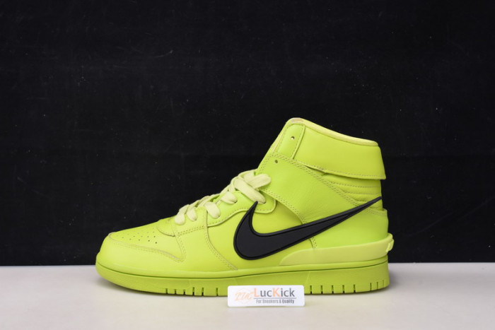 nike dunk high ambush flash lime cu7544-300