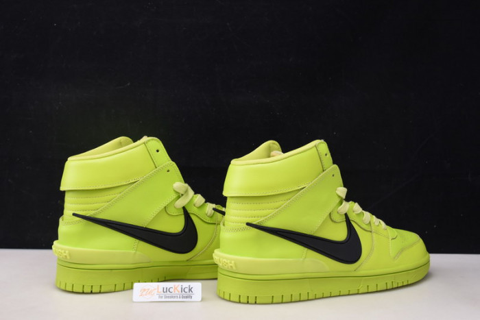nike dunk high ambush flash lime cu7544-300