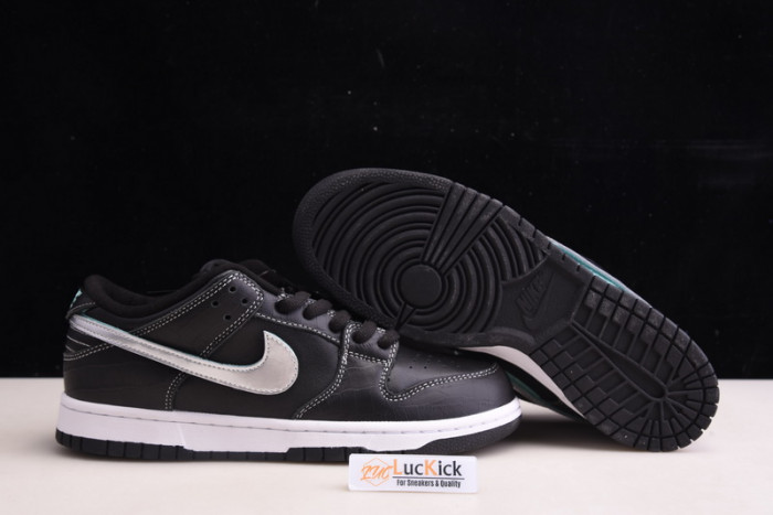 nike sb dunk low Di*m*nd s*pply co black Di*m*nd bv1310-001