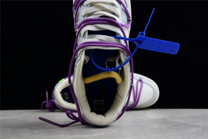 nike dunk low off-white lot 47 - dm1602-125