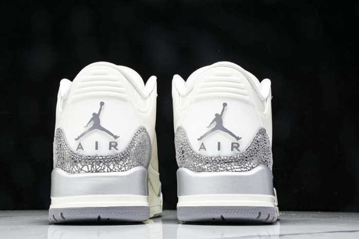 Air Jordan 3 Retro “Sail/Metallic Silver” CK9246-100