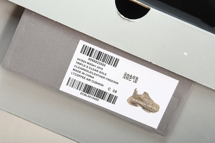 balenga triple s black clear sole    btsbcs-029