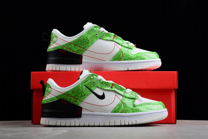 nike dunk low disrupt 2 green snakeskin dv1491-101