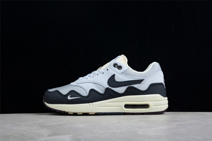 patta x nike air max 1 black white grey dh1348-002