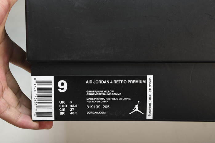 air jordan 4 premium "ginger" 819139-205